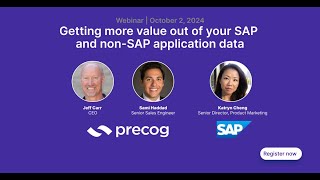 Webinar Getting more value out of your SAP and nonSAP application data [upl. by Orravan887]