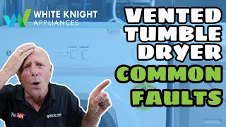 White knight Common faults with vented tumble dryers how to diagnose problems and repair [upl. by Shellans]