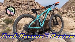 Trek Roscoe 7 Hardtail Mountain Bike Review  2019 [upl. by Terzas164]