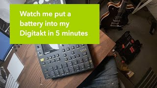 watch me put a battery into my Digitakt in 5 minutes [upl. by Huskamp71]