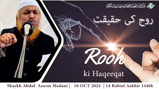 ROOH ki Haqeeqath  Jumuah Khutbah  Shaykh Abdul Azeem Madani [upl. by Tace]