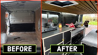 DIY Camper van conversion IN 10 MINUTES  Full build TIMELAPSE [upl. by Forkey]