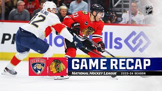 Panthers  Blackhawks 114  NHL Highlights 2023 [upl. by Sully690]