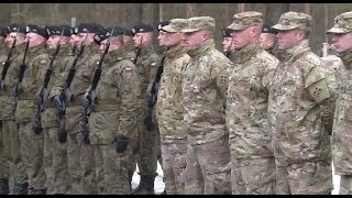 US NATO troops surge in Europe after Russian aggression [upl. by Azilem]