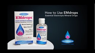 How To Use EMDROPS  electrolyte water enhancer and liquid calcium magnesium mineral supplement [upl. by Nnyllatsyrc]