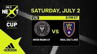 U15 MLS NEXT Cup Final Inter Miami CF vs Real Salt Lake  July 2 2022  FULL GAME [upl. by Lasser]