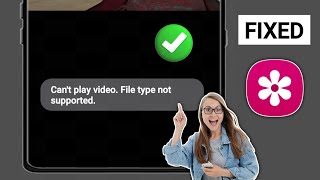 Fix Cant play videoFile type not supported in Gallery  Gallery Video Not Playing Problem Solve [upl. by Peter404]