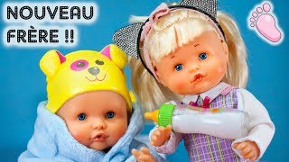 🎉 Noa et Noe NENUCO ont un PETIT FRÈRE Le nouveau née est un bébé très jouer Il joue cachecache [upl. by Goldfarb]