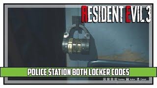 Resident Evil 3 Remake Police Station Locker Codes [upl. by Keverne]