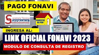 LINK FONAVI OFICIAL CONSULTA EL MODULO DE TU ESTADO DE REGISTRO PARA DEVOLUCIÓN JUBILADO5 ONP [upl. by Enailuj810]