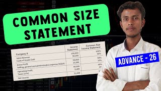 Common Size Statement  Common Size Statement Of Profit And Loss  Common Size Balance Sheet [upl. by Dewayne]