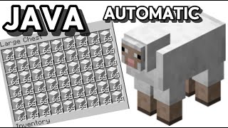 Easiest automatic wool farm JAVA 121 [upl. by Aihsekel]