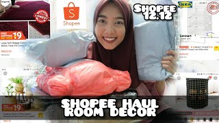 SHOPEE HAUL FOR ROOM DECOR  SHOPEE 1212 HAUL [upl. by Sherburn358]