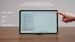 TECLAST T60 12inch Android Tablet 20GB RAM 256GB teclast TeclastTablet 12inchtablet 4GLTETablet [upl. by Annayram]