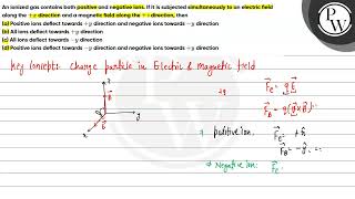 An ionized gas contains both positive and negative ions If it is subjected simultaneously to an [upl. by Aletse]