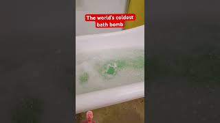 The Worlds Coldest Bath Bomb 🥶 [upl. by Cornelie]