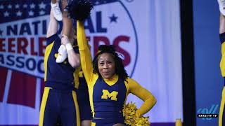 NCA College Nationals The University of Michigan Takes On the Spirit Rally Division [upl. by Elokkin]