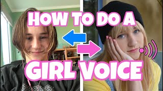 HOW TO DO A GIRL VOICE  Feminine Voice Training Tutorial [upl. by Ewold]