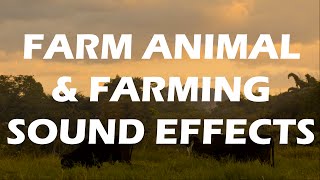 Animal Farm  Excellent Farm Animal Sound Effects amp Farming sounds [upl. by Sahcnip]