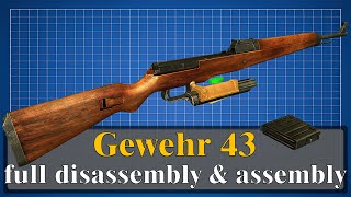 Gewehr 43 full disassembly amp assembly [upl. by Arelc117]