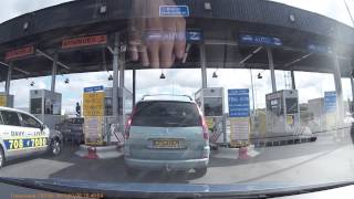 Car Hits Toll Booth Barrier [upl. by Harday]