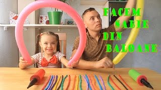 Cum se face sabia din baloanehow to make balloon swords [upl. by Darrill958]