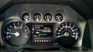 2016 Powerstroke 67 Mileage Calculations  How mpg is calculated in a 2016 Ford F350 Super Duty [upl. by Brendon]