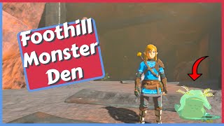 Foothill Monster Den Guide Bubbul Frog Location in Zelda Tears of the Kingdom [upl. by Euhc]