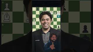 Hikaru brilliancy🤐🥶 hikaru brilliantmove chess tactics queenscarifice [upl. by Ellenyl]