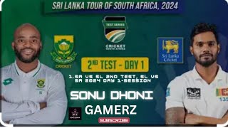 SA vs SL 2nd TEST SL vs SA 202 4 Day 2Session Live Scores Commentary [upl. by Aleacem]