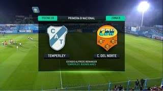 Fútbol en vivo Temperley  Crucero Fecha 18 Torneo Primera B Nacional 2014 FPT [upl. by Hgielram]