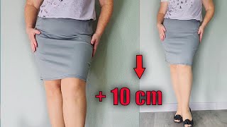 💥How to lengthen a skirt when there is no Extra Fabric in the same color [upl. by Adnwahs314]