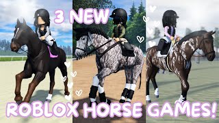 3 New Roblox Horse Games II Westfield Racing Rose Hill Stables amp Oak Wood Equestrian [upl. by Lyrac]