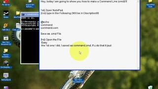 How to make a Command Line using NotePad [upl. by Katherine]