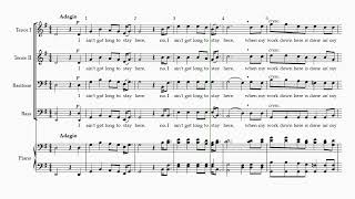 Example STEAL AWAY  arr Stacey V Gibbs Tenor 2 Rehearsal Track [upl. by Giliana]