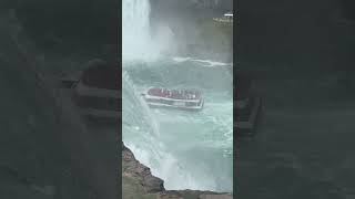 Adventurous boat ride in niagara falls niagarafalls travel [upl. by Shiau300]