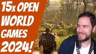 15 Top OPEN WORLD Games LISTE im Jahr 2024 [upl. by Acyre]