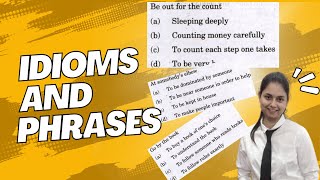 IDIOMS AND PHRASES PART 1 I EXAMS XAMS I afcat cds nda idioms [upl. by Eerual]