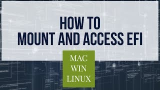 Mount amp Access EFI Partition on Mac  Windows  Linux [upl. by Holtorf]