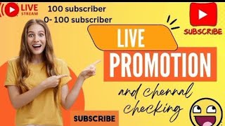 Live channel promotion free and 1000 subscribers free [upl. by Justinn]