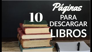 10 páginas para descargar libros GRATIS [upl. by Aisatan]