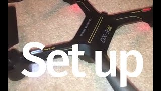 DX3 Vídeo Drone Basic Set Up Guide [upl. by Yttiy]