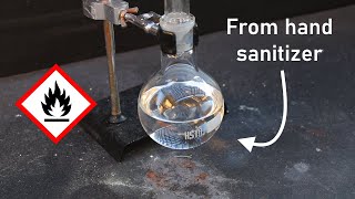 Distilling Ethyl Alcohol From Hand Sanitizer Absolute Ethanol  Obtaining Lab Solvents episode 3 [upl. by Jaenicke]