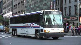 COACH USA SHORTLINE MCI D4500 BUS 70335 IN MANHATTAN NEAR THE PORT AUTHORITY BUS TERMINAL [upl. by Irim]