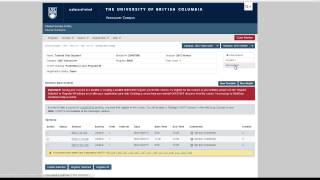 UBC Course Schedule Worklist Overview [upl. by Ohce504]