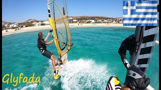 Glyfada spot in Naxos  Windsurf in Greece [upl. by Noevad]