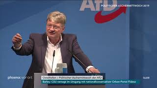 Politischer Aschermittwoch der AfD Rede von Jörg Meuthen am 060319 [upl. by Nahoj]