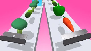 Slicer Runner Game Satisfying and relaxing ASMR slicing video [upl. by Annad]