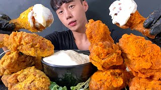 ASMR MUKBANG 뿌링클 닭다리  핫뿌링클 먹방  BHC CHICKEN MUKBANG EATING SOUND [upl. by Lebaron]