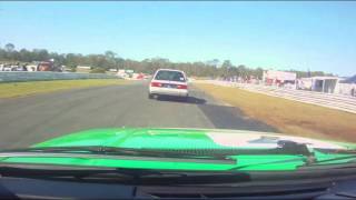 Queensland Touring Cars Lakeside Classic crash [upl. by Sydelle]